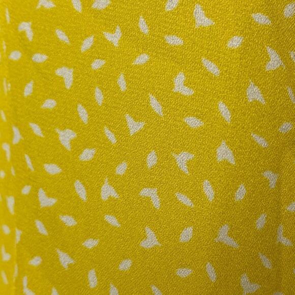 Banana Republic Yellow Bell Sleeve Boho Flowy Spring Blouse Sz S - Picture 3 of 5